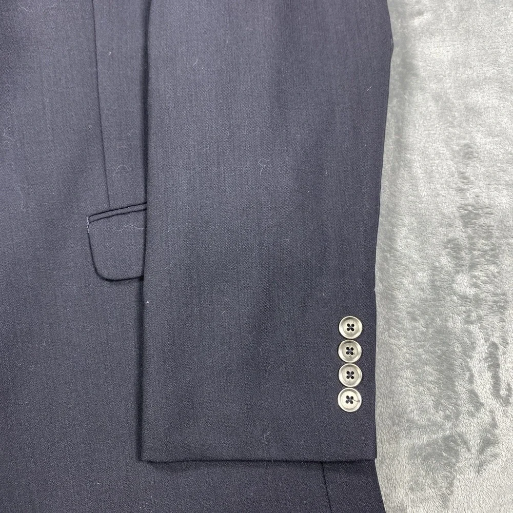 Calvin Klein Blazer Mens 42S Black Sport Coat Wool Polyester Blend Office Suit